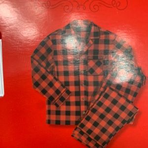 Red buffalo plaid pajama set